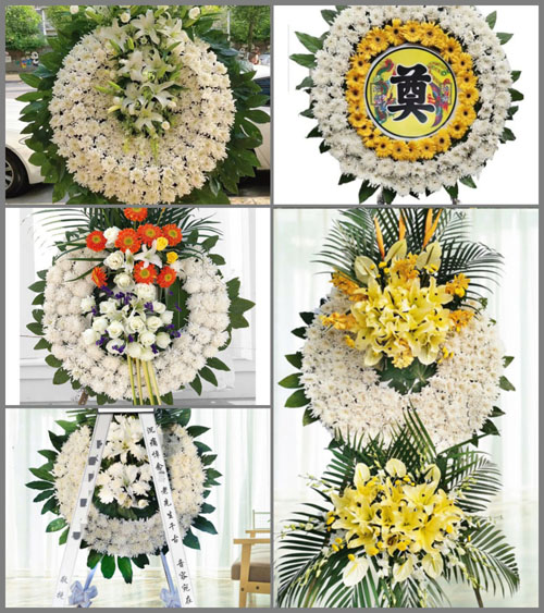 山东青岛平度市旧店镇小马场村花圈速递